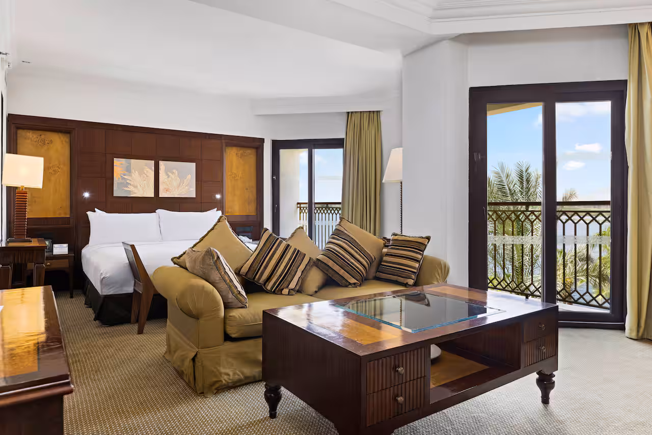 Elegant rooms with private balconies overlooking the Nile