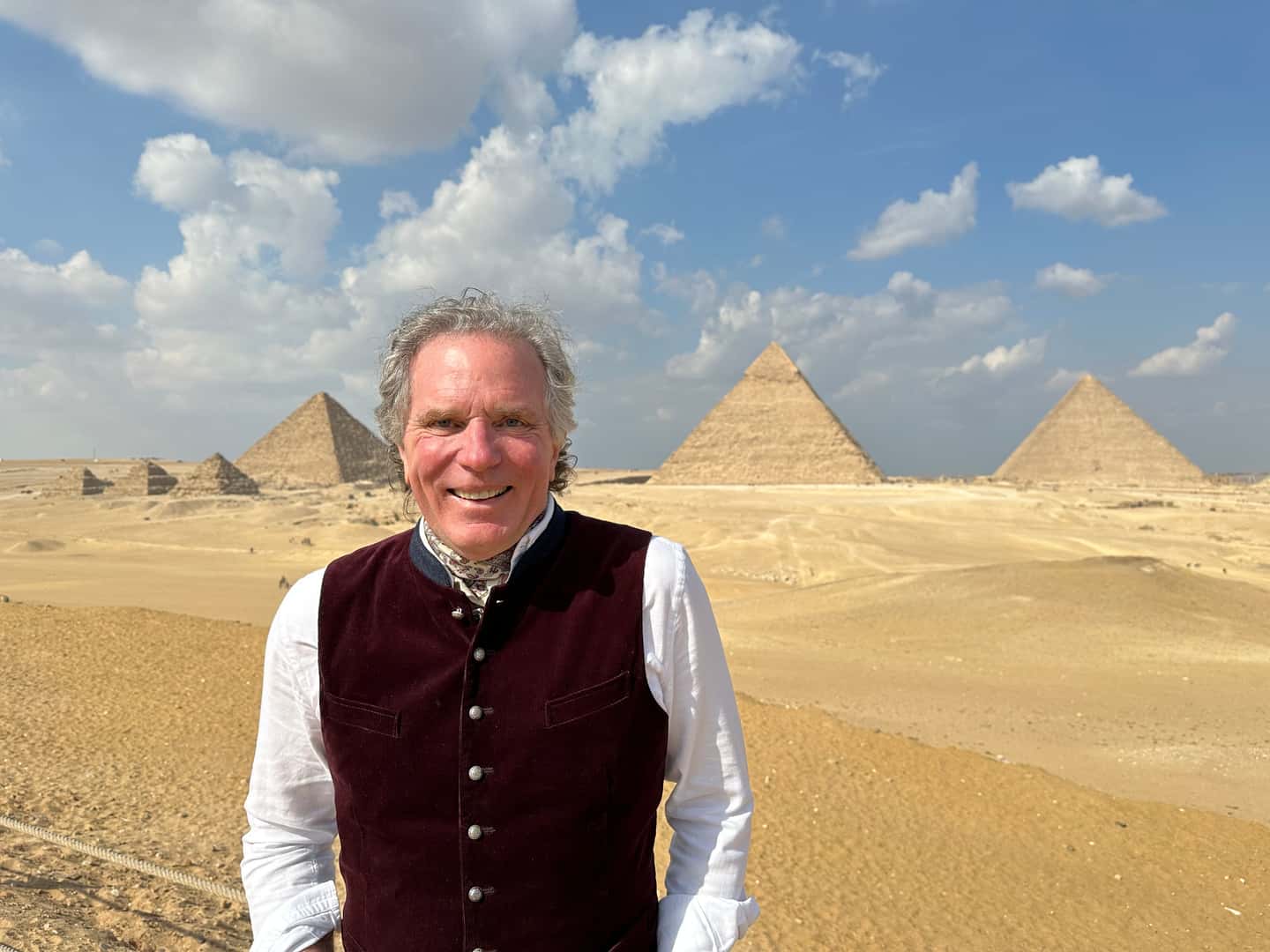 William Henry at the Pyramids of Giza